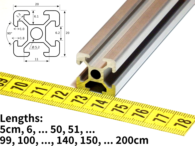 BLCCLOY 6 Meter 1010 2020 Aluminum Extrusion T Slot Cover Seal Dust Strip Bracket Insert Channel Filler For 6mm 80 20 10 Series 2040 1" V